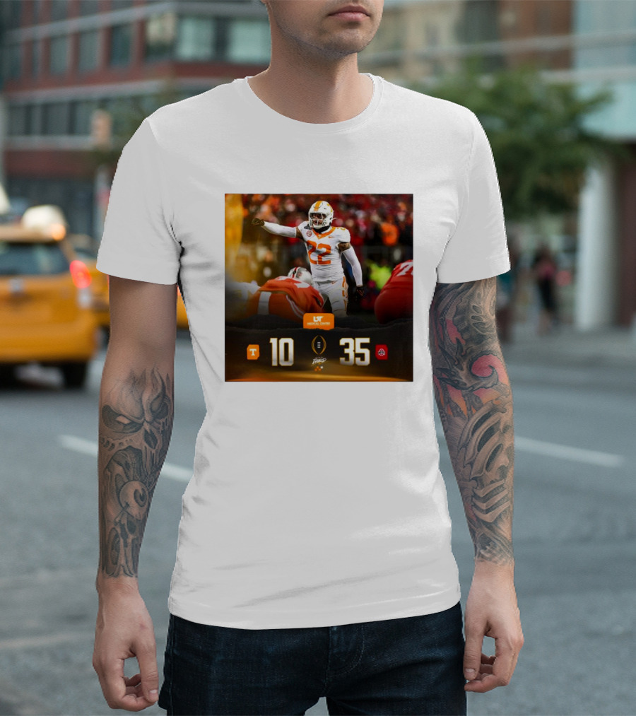 Tennessee Vols 10 Ohio State Buckeyes 35 End Of The Third UT Medical Center T-Shirt