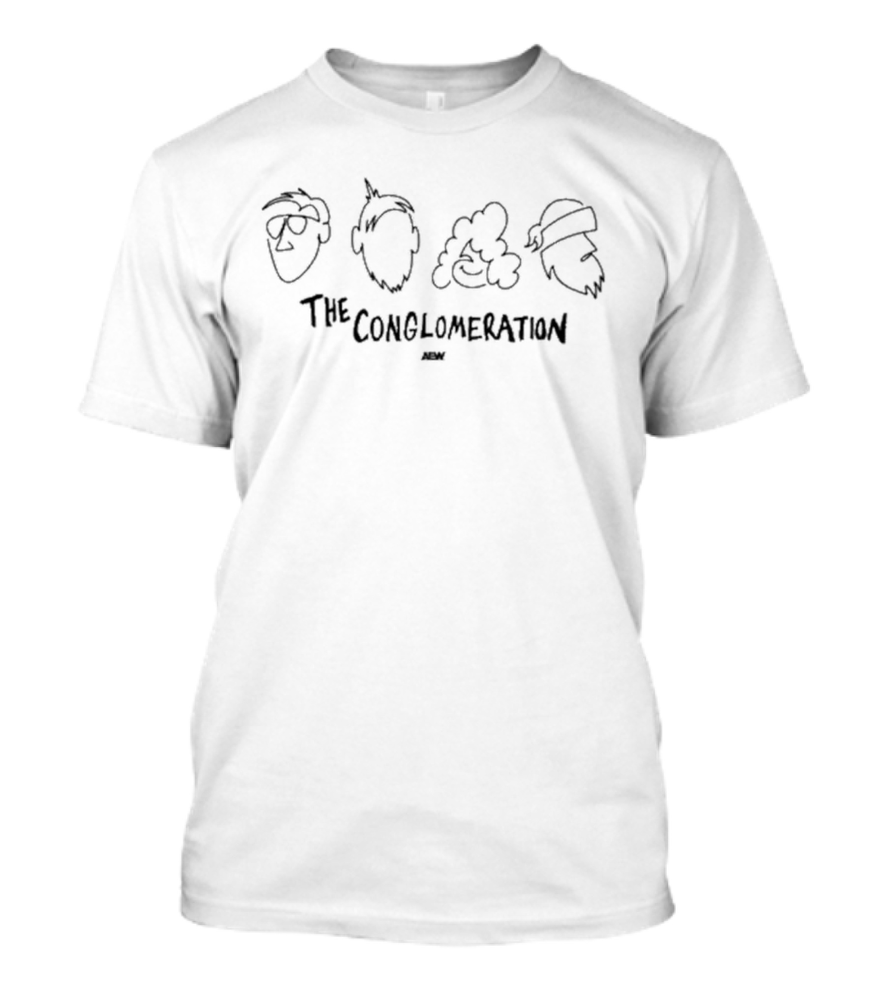 The Conglomeration One Line Faces Alice Mad Hatter Queen Cheshire 아리스 놀란 폰 란도르프 클럽 테스팅 T-Shirt