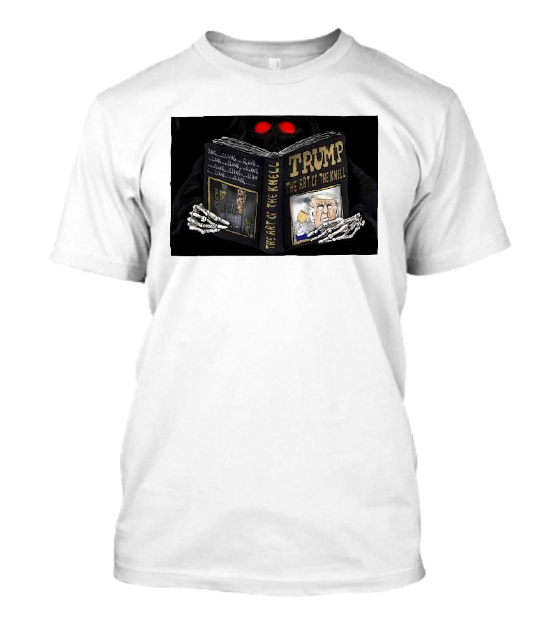 TRUMP The Art Of The Knell Grim Reaper Reading Book T-Shirt