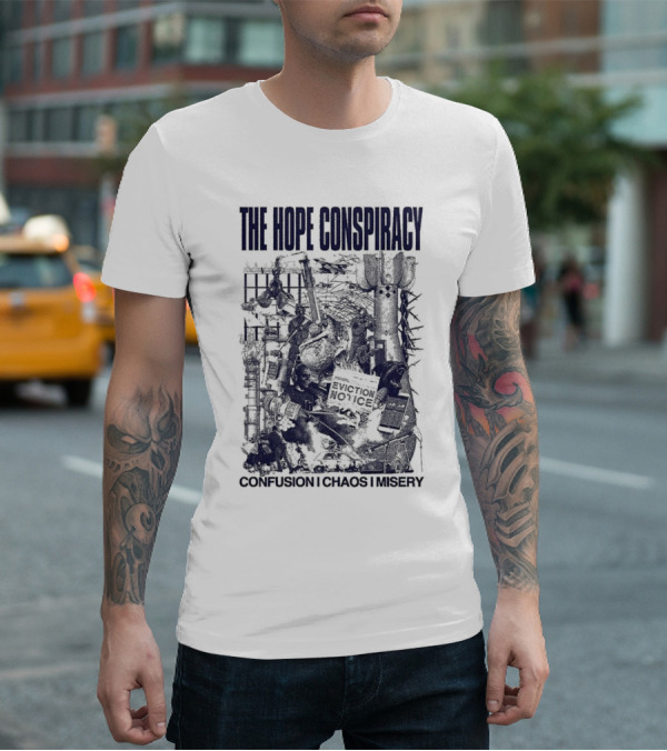 The Hope Conspiracy Branca CCM Natural Vintage-Style Imagery T-Shirt