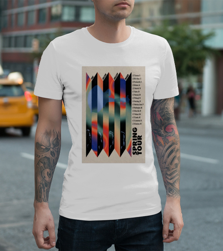 The Jacob Jolliff Band Spring Tour 2025 Scenic Locations And Colorful Imagery T-Shirt