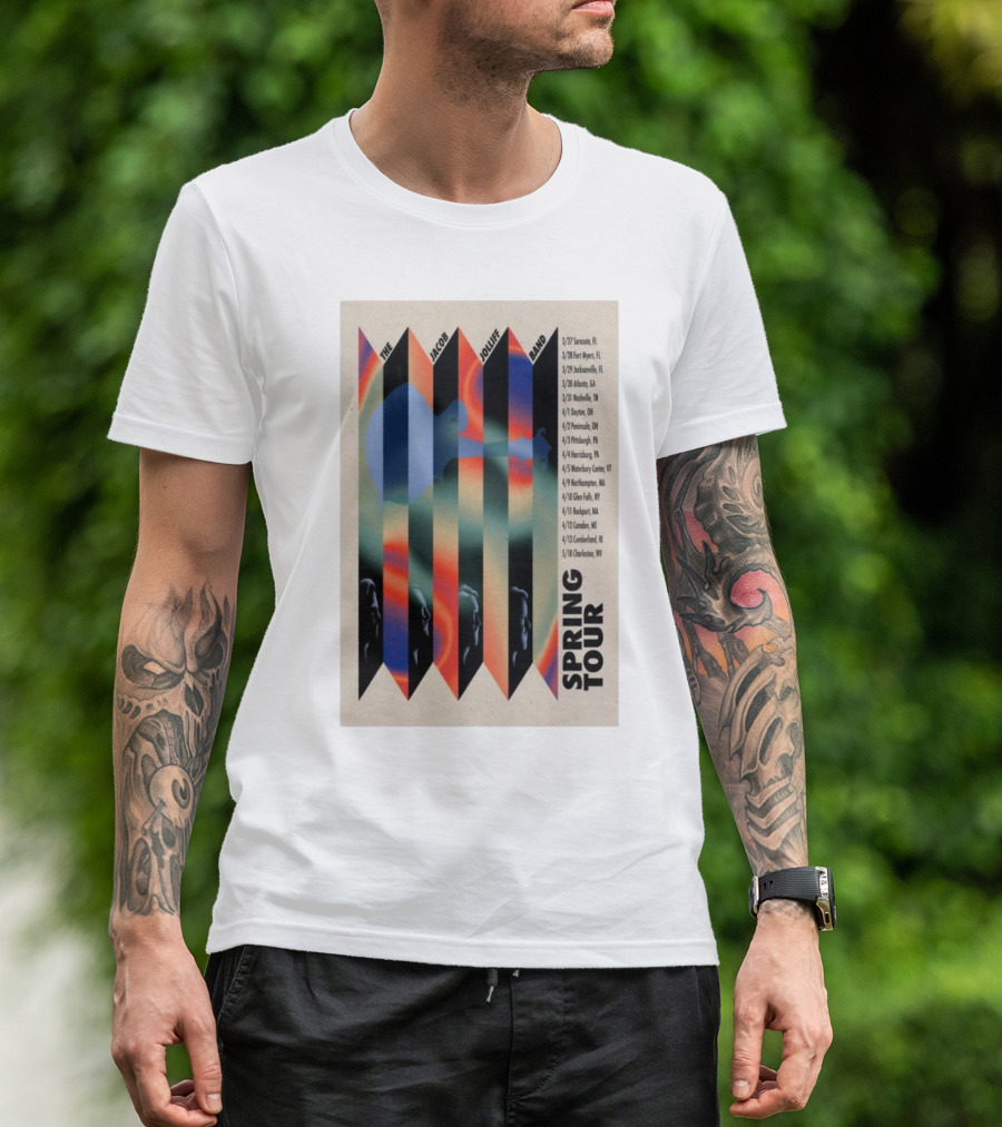 The Jacob Jolliff Band Spring Tour 2025 Scenic Locations And Colorful Imagery T-Shirt