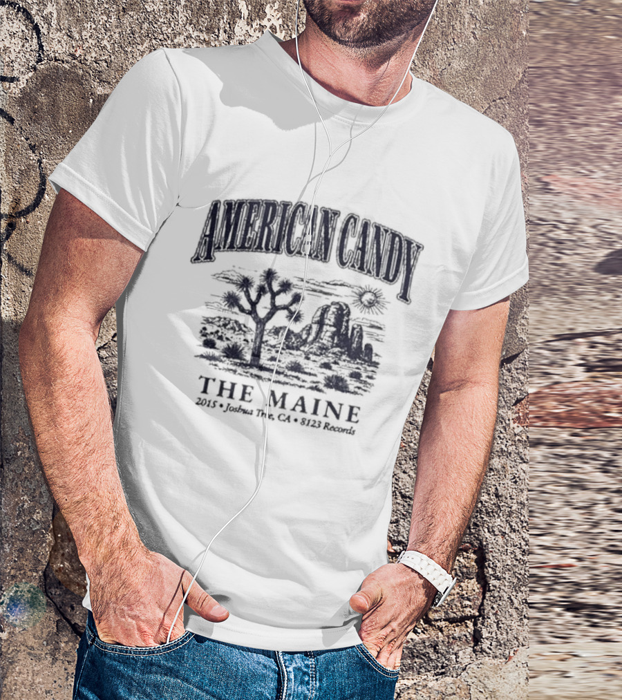 American Candy The Maine 2015 Joshua Thee CA 8123 Records T-Shirt