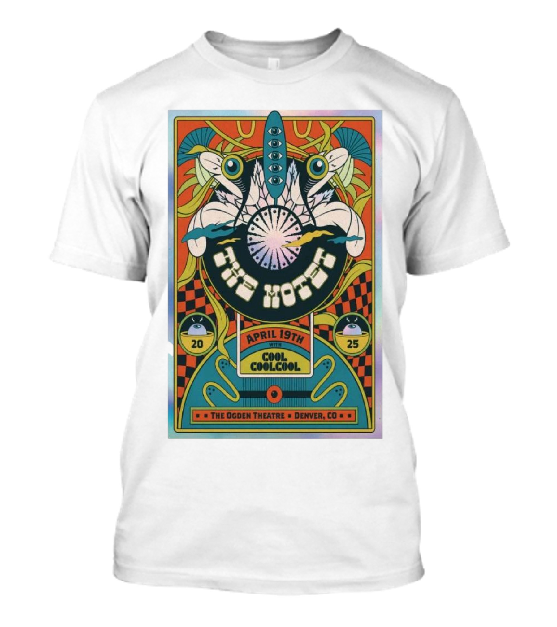 April 19th The Motet With Cool Cool Cool The Ogden Theatre Denver CO Tour 2025 T-Shirt
