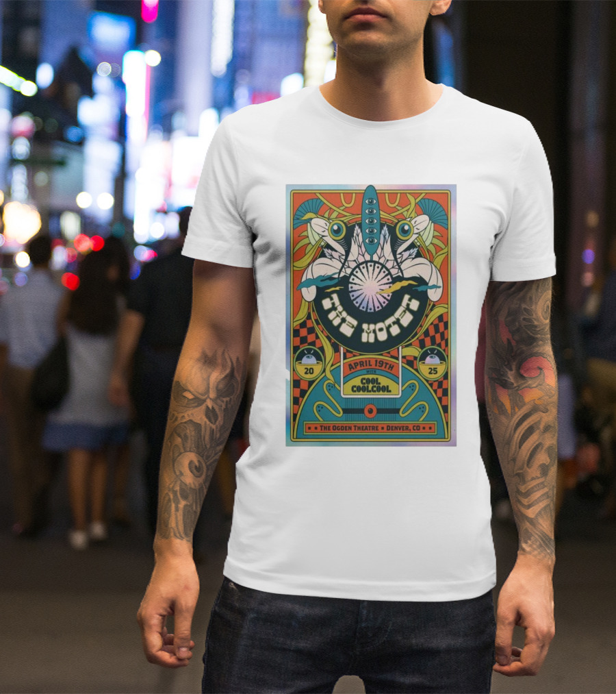 April 19th The Motet With Cool Cool Cool The Ogden Theatre Denver CO Tour 2025 T-Shirt