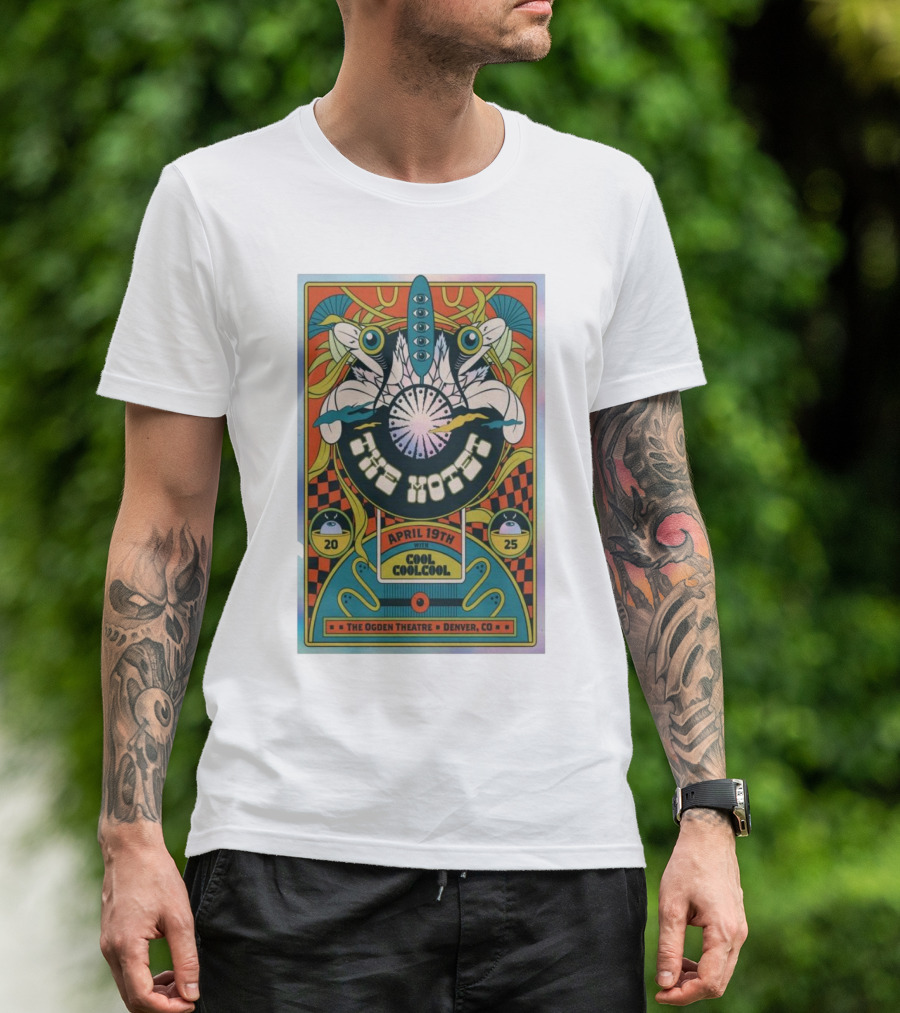April 19th The Motet With Cool Cool Cool The Ogden Theatre Denver CO Tour 2025 T-Shirt