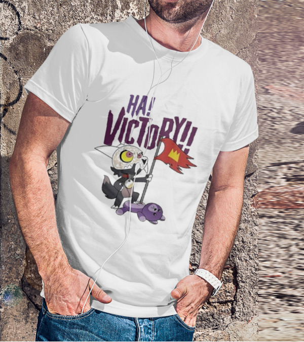 The Owl House Ha Victory King Character And Plush Toy Scene T-Shirt