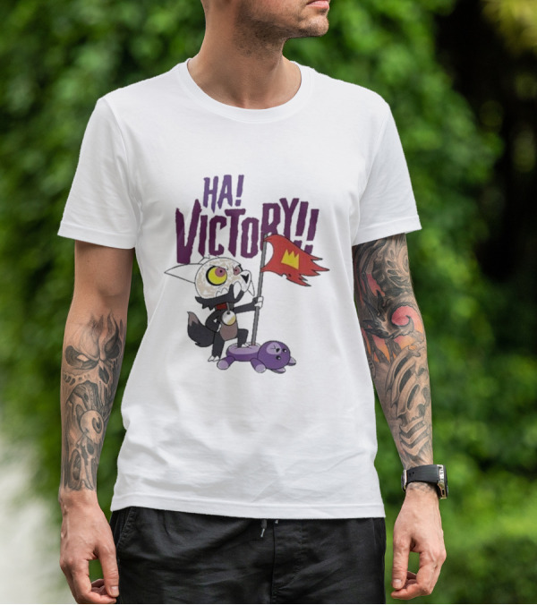 The Owl House Ha Victory King Character And Plush Toy Scene T-Shirt