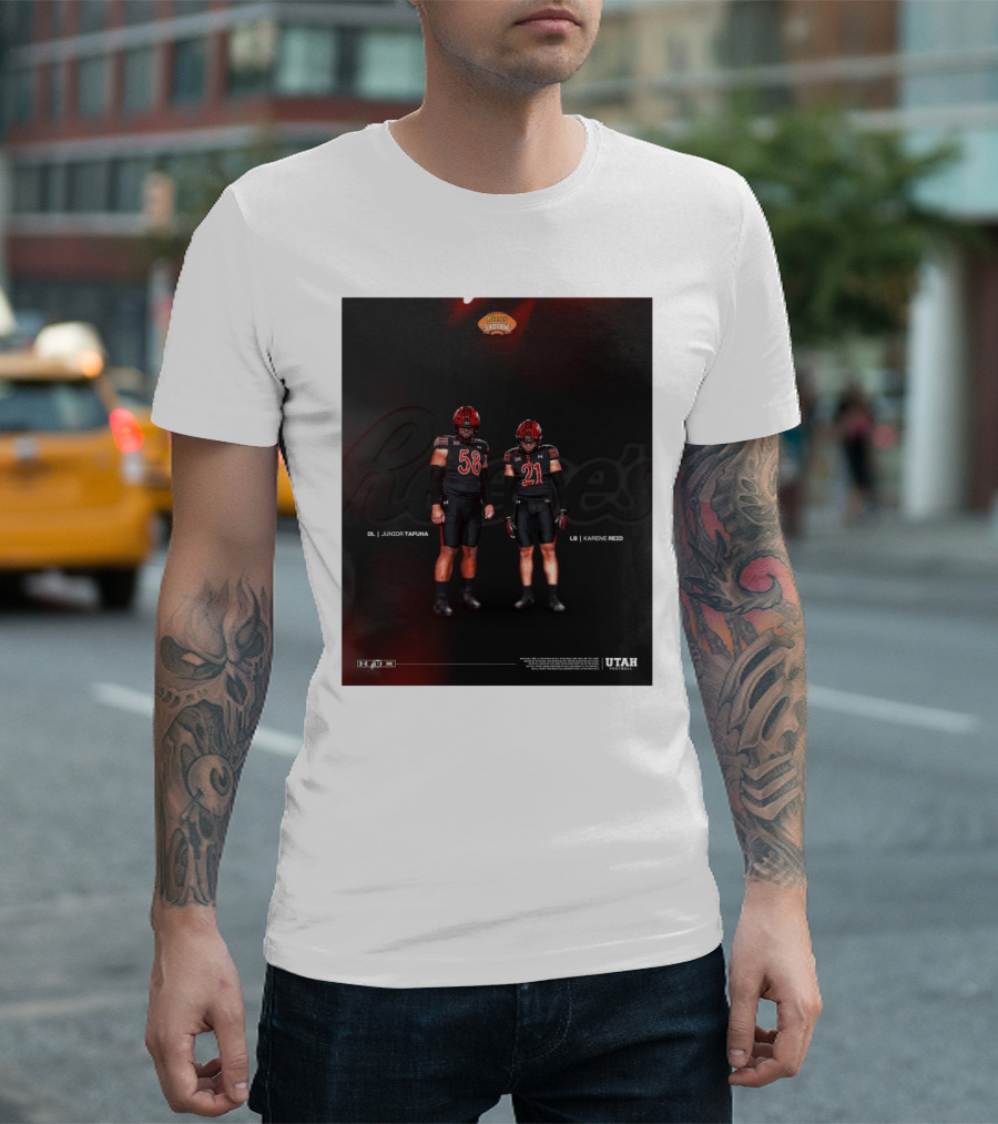 Reese's Senior Bowl Junior Tafuna Karene Reid Utah 2025 Utes Football T-Shirt