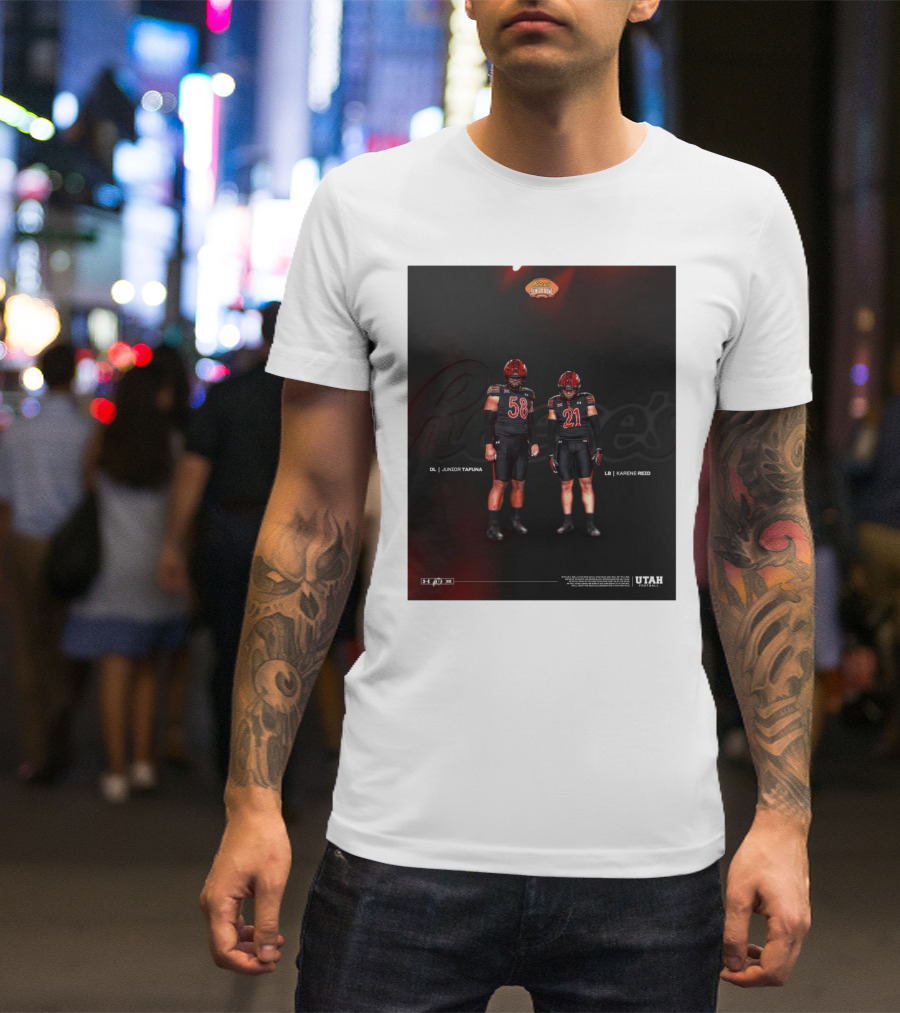 Reese's Senior Bowl Junior Tafuna Karene Reid Utah 2025 Utes Football T-Shirt