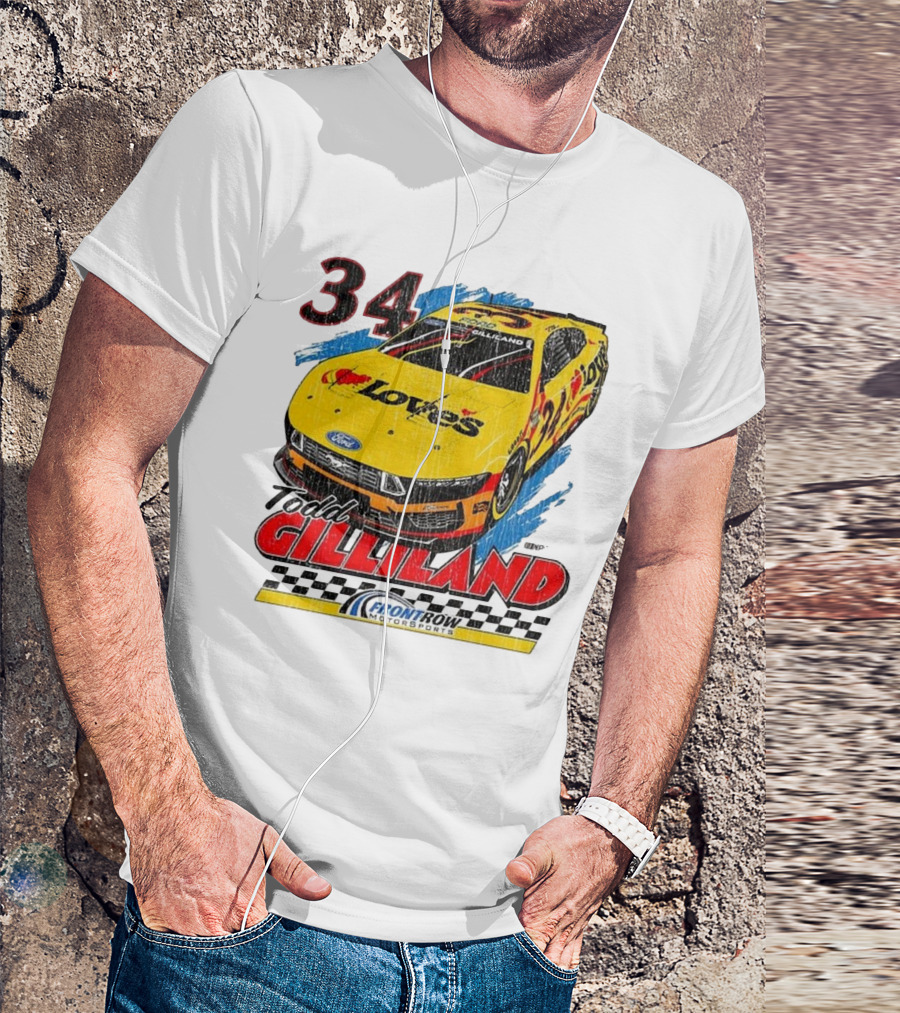 Todd Gilliland 34 Love's Front Row Motorsports Car T-Shirt