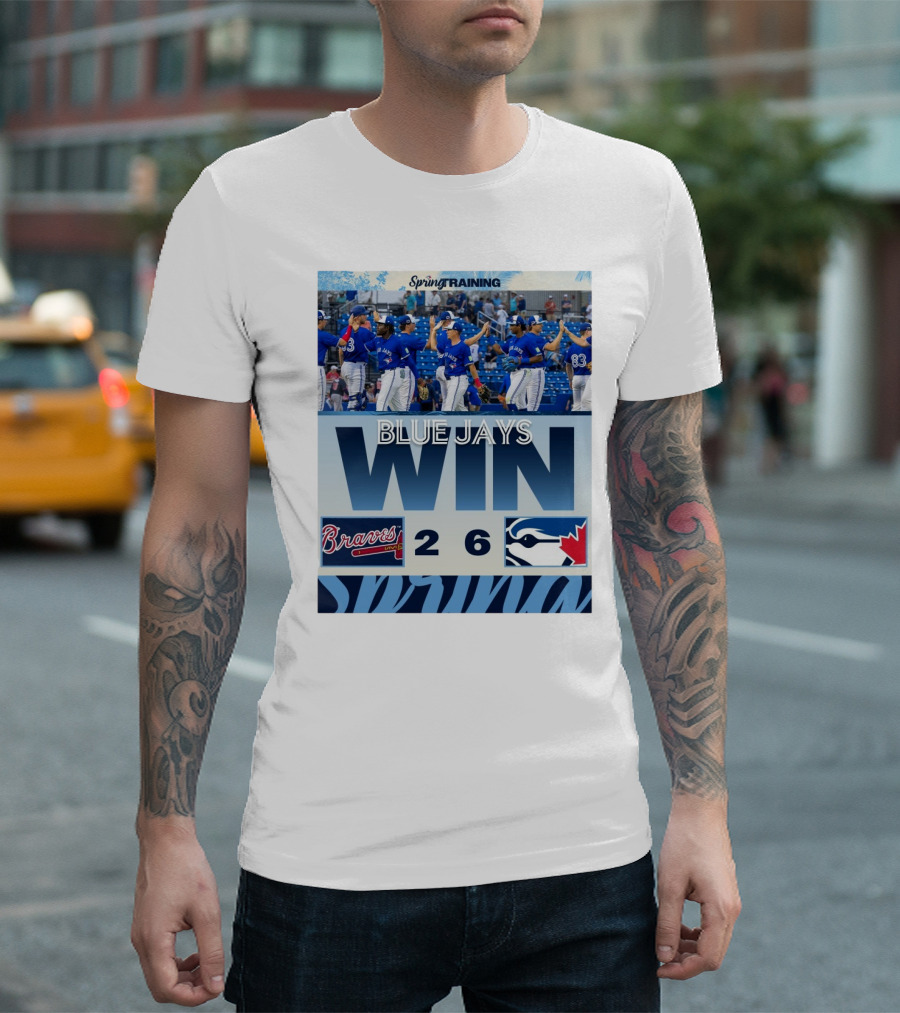 Blue Jays Win Over Braves 6-2 Spring Training T-Shirt