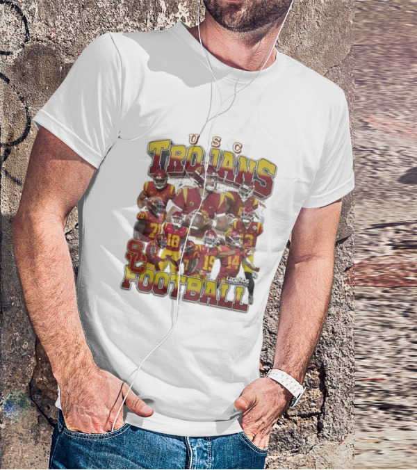 USC Trojans Football Legends Heavy Weight Players Collection T-Shirt