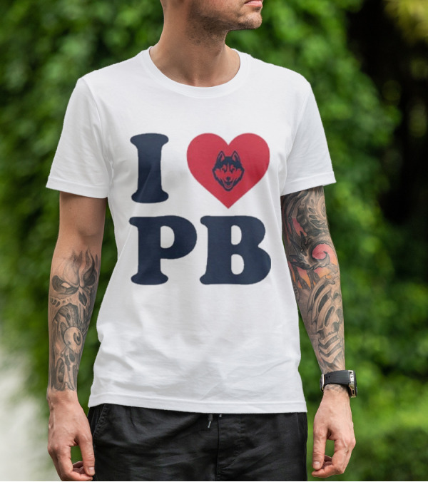 UConn I Heart Huskies Paige Bueckers PB T-Shirt
