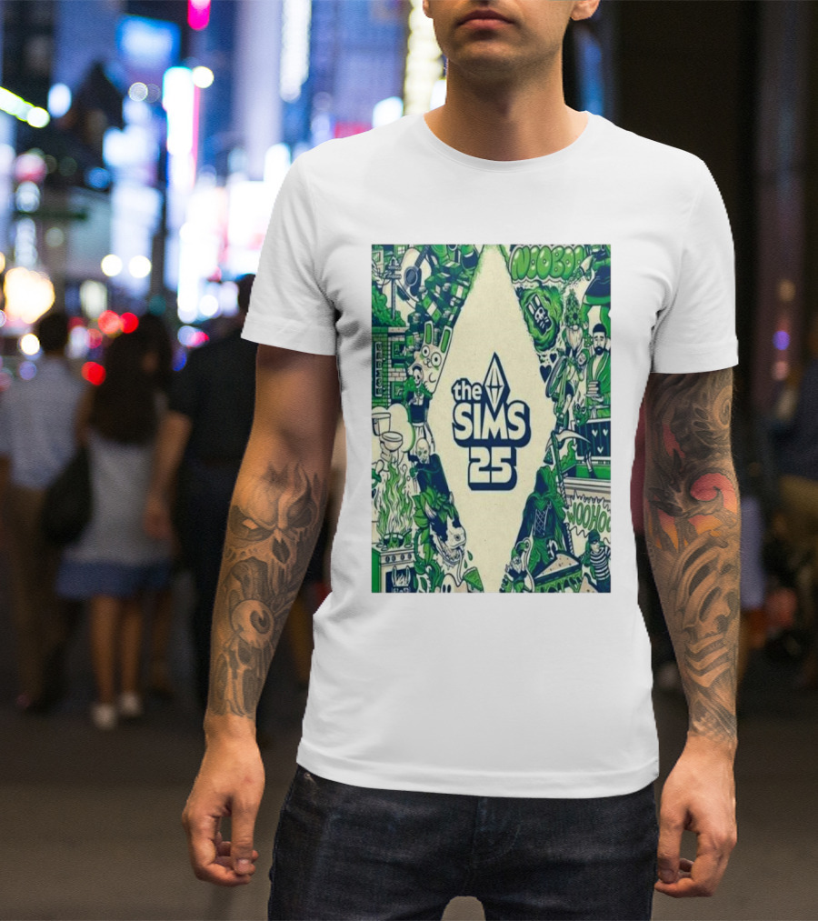 Various The Sims 25th Anniversary Woohoo Plumbob Nooboo T-Shirt