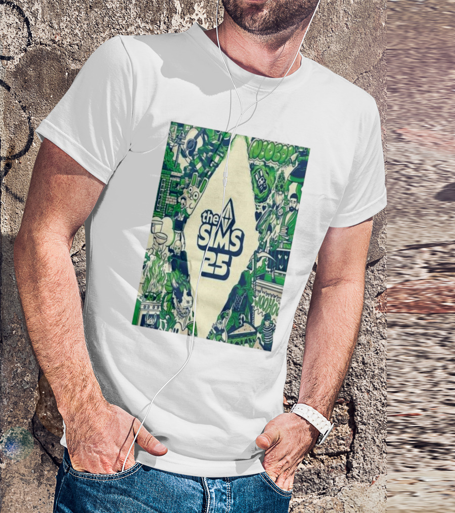 Various The Sims 25th Anniversary Woohoo Plumbob Nooboo T-Shirt