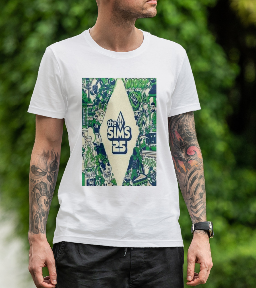 Various The Sims 25th Anniversary Woohoo Plumbob Nooboo T-Shirt