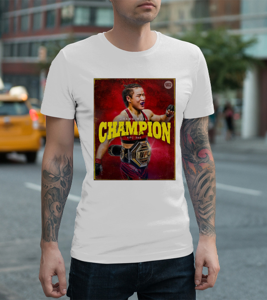 Zhang Weili UFC 312 Champion Women's Strawweight Division T-Shirt