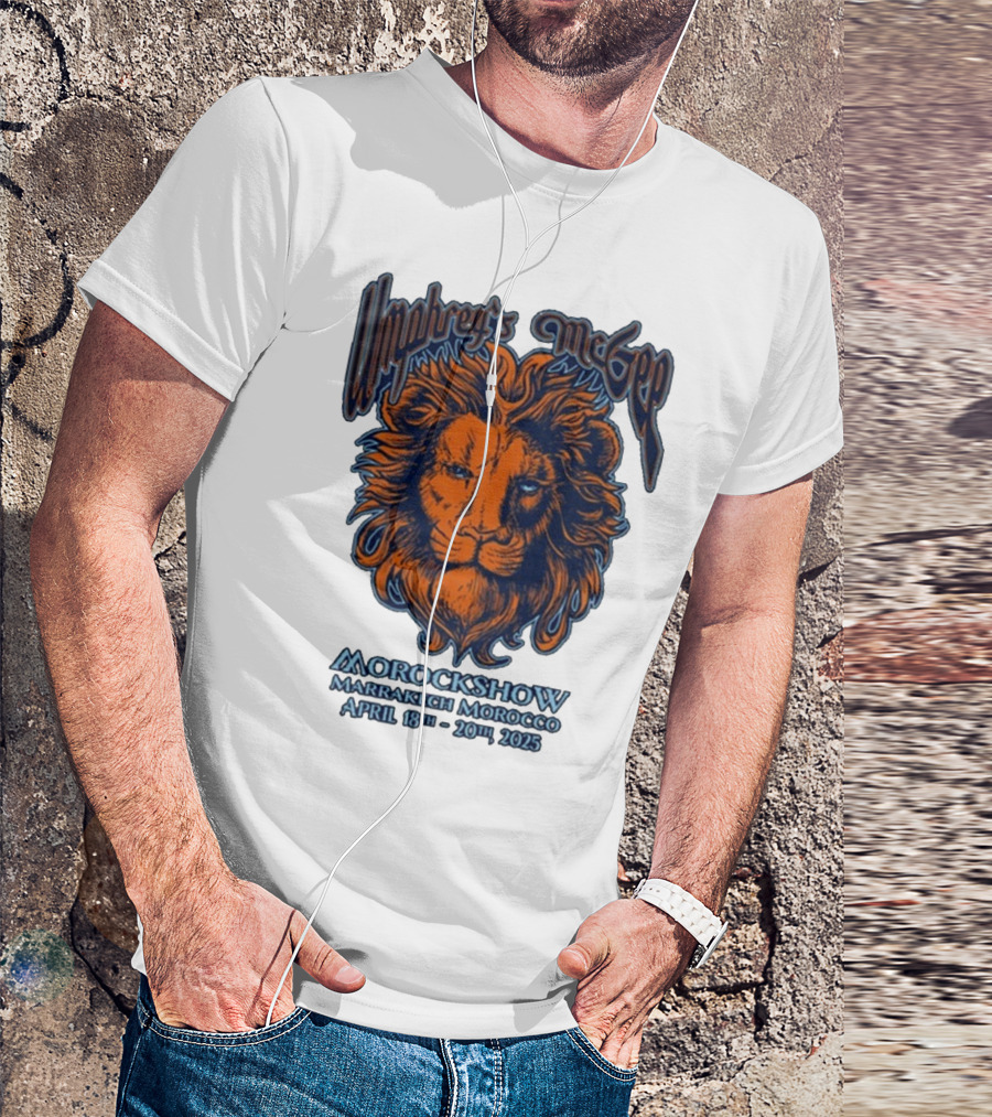 Umphrey’s McGee Morockshow Marrakech Morocco April 18th-20th 2025 Lion Art T-Shirt