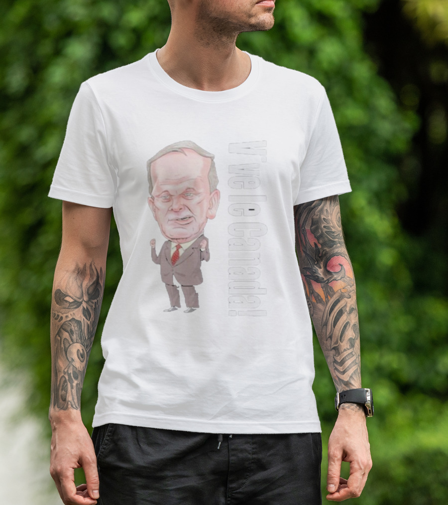Vive Le Canada Premium Jean Chretien Caricature T-Shirt