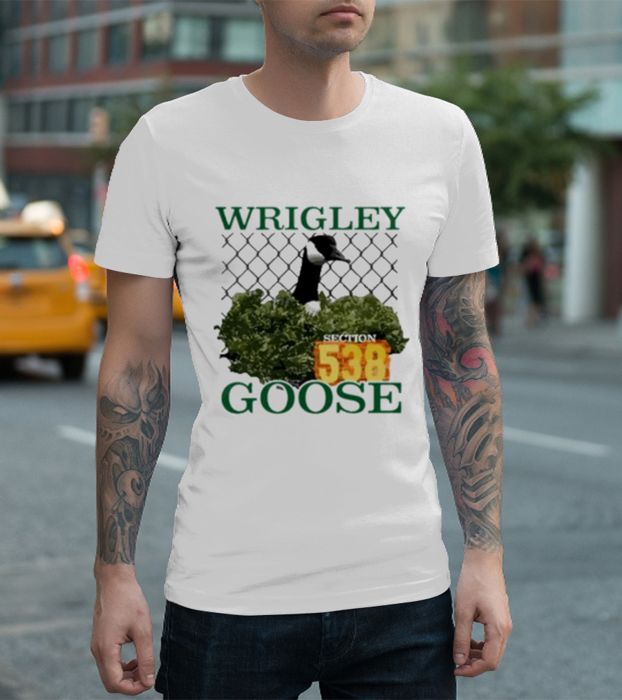 Wrigley Goose Section 538 Chicago Cubs Stadium Fan Apparel T-Shirt