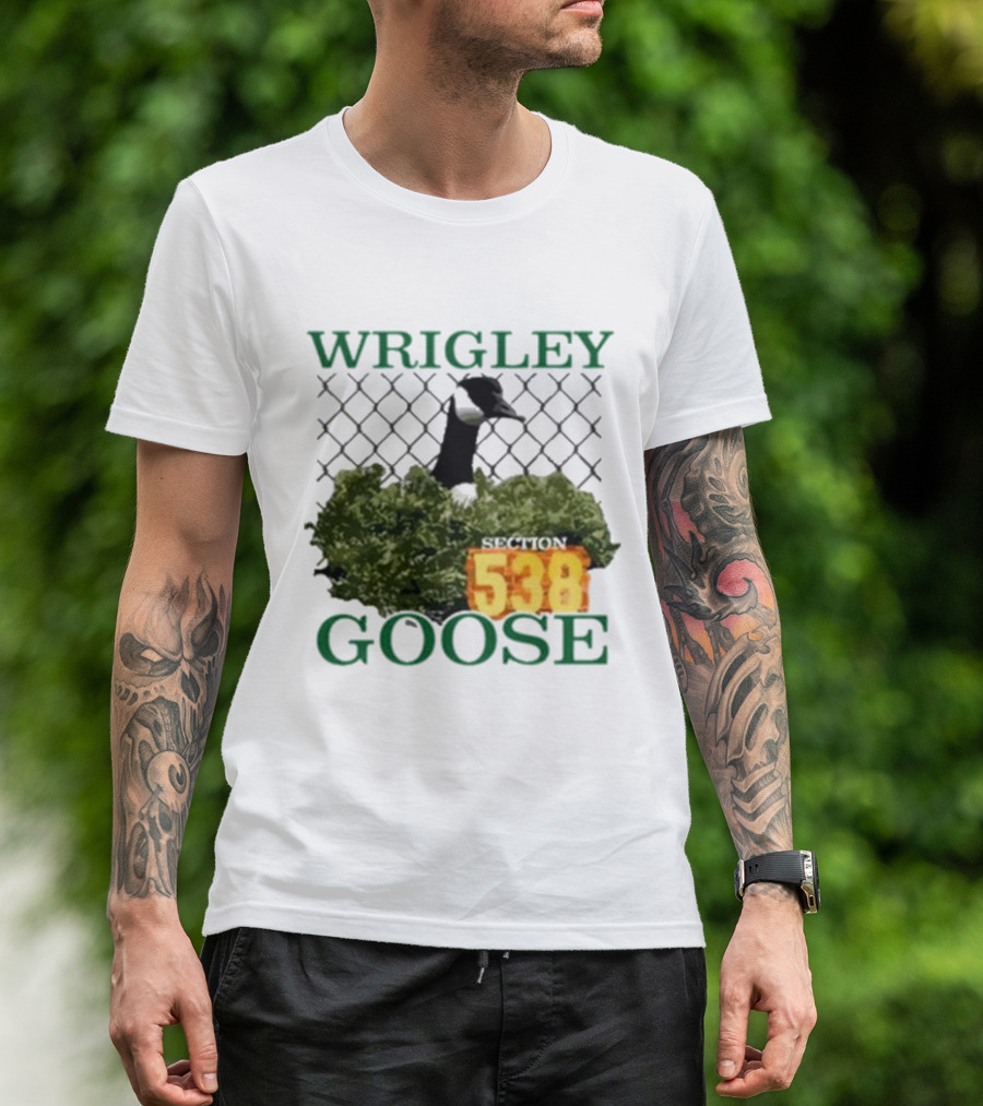 Wrigley Goose Section 538 Chicago Cubs Stadium Fan Apparel T-Shirt