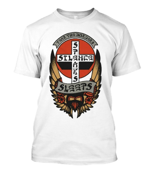 Tear The Borders Silence Speaks While She Sleeps Wings Cross Emblem T-Shirt