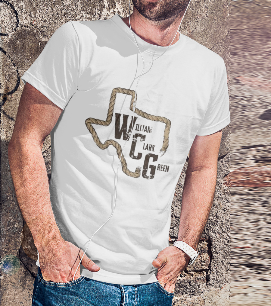 William Clark Green WCG Texas Rope Outline T-Shirt