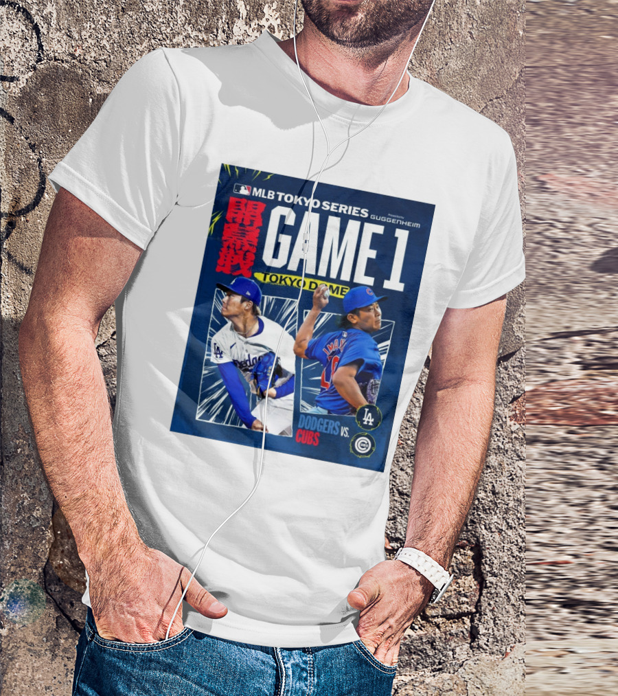 MLB Tokyo Series Game 1 Tokyo Dome Dodgers Vs Cubs Yoshinobu Yamamoto Shota Imanaga T-Shirt