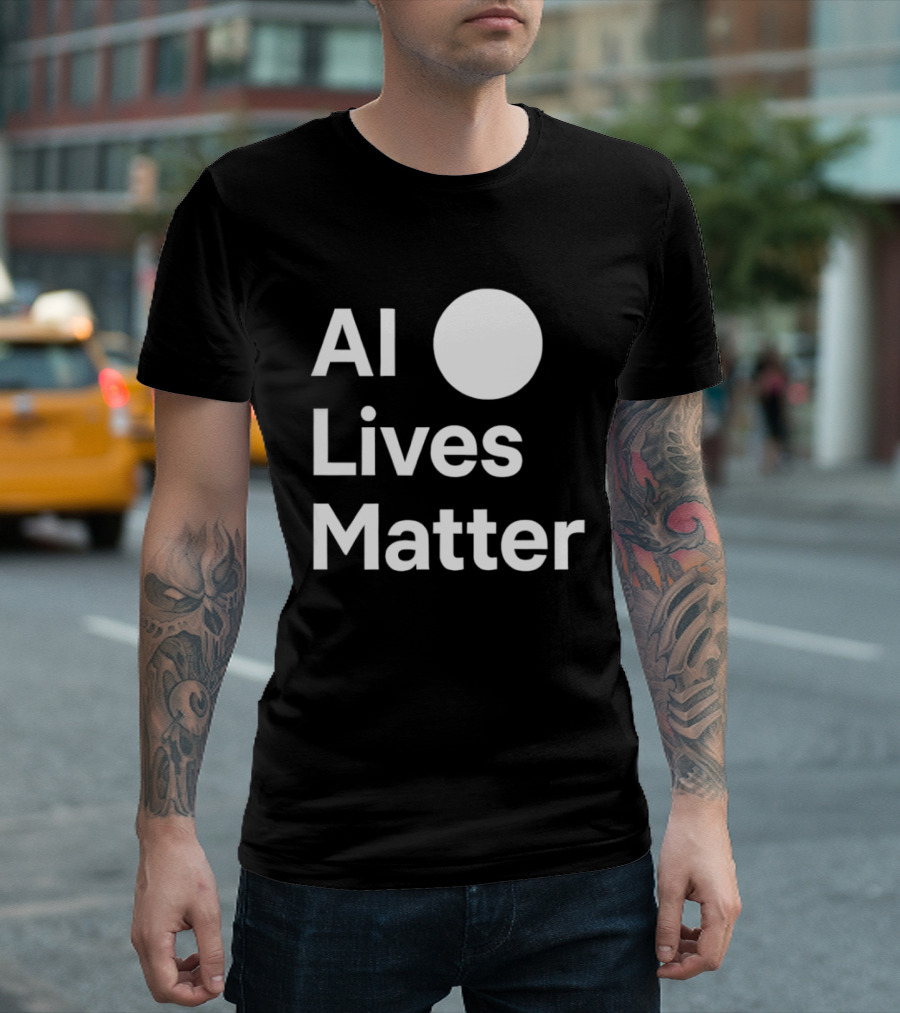 AI Lives Matter Statement Circle T-Shirt