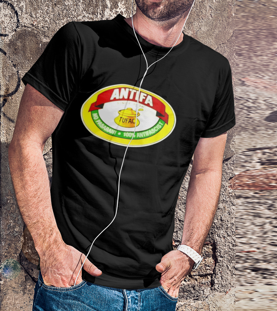 ANTIFA Since 1930 TUFAC No Pasaran 100% Antifascist T-Shirt