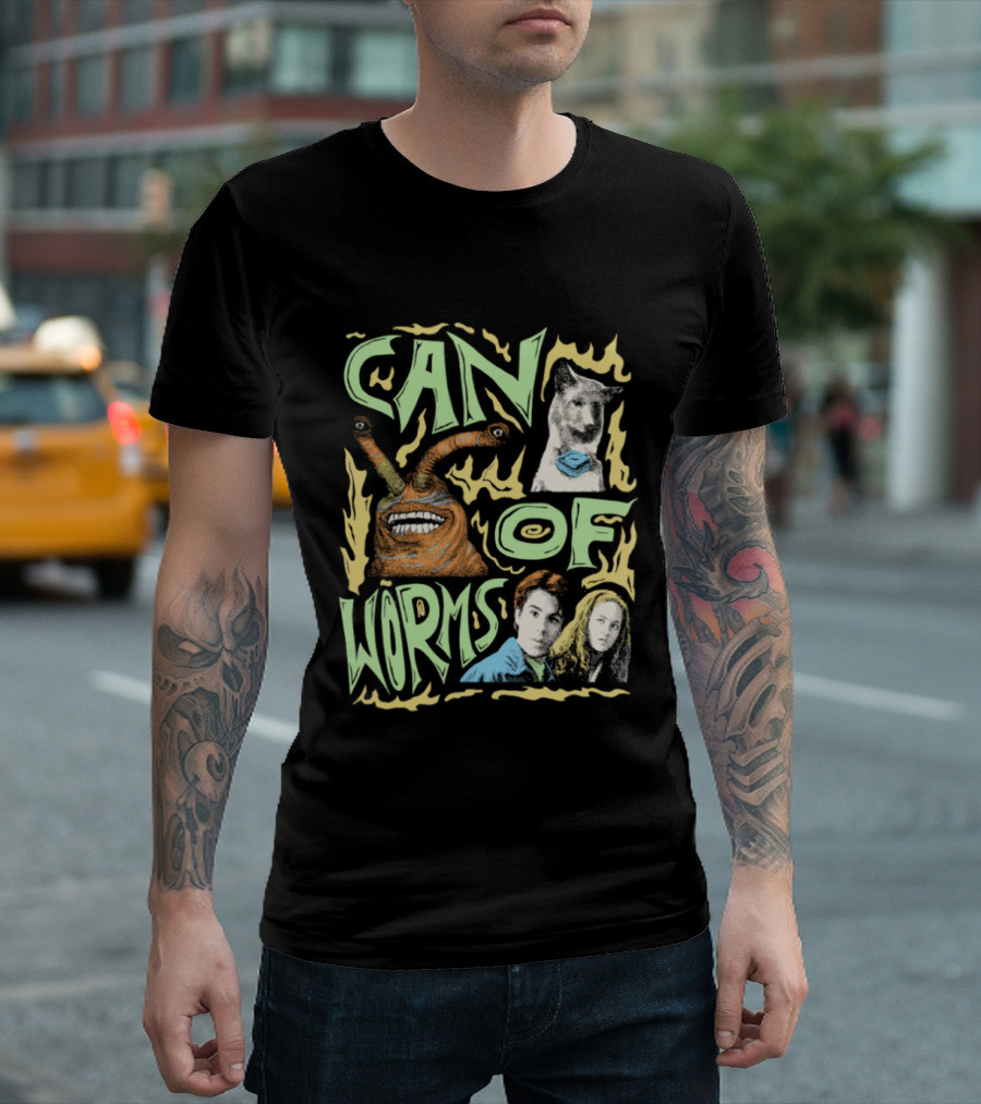 Can Of Worms Alien Dog Barnabus Movie Character Scene T-Shirt