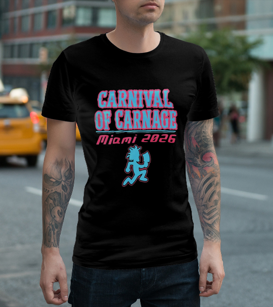 Carnival Of Carnage Miami 2026 Hatchet Man T-Shirt