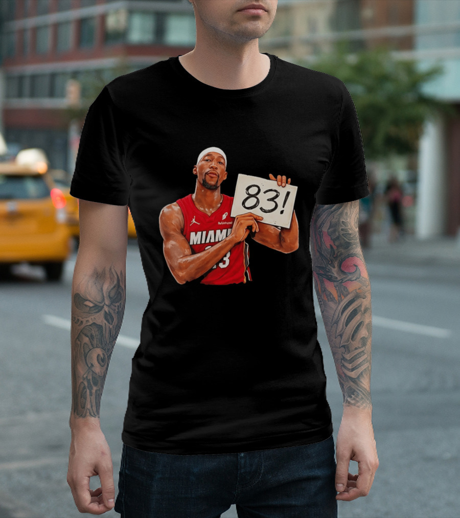 Bam Adebayo Miami Heat 83 Point Game Sign T-Shirt