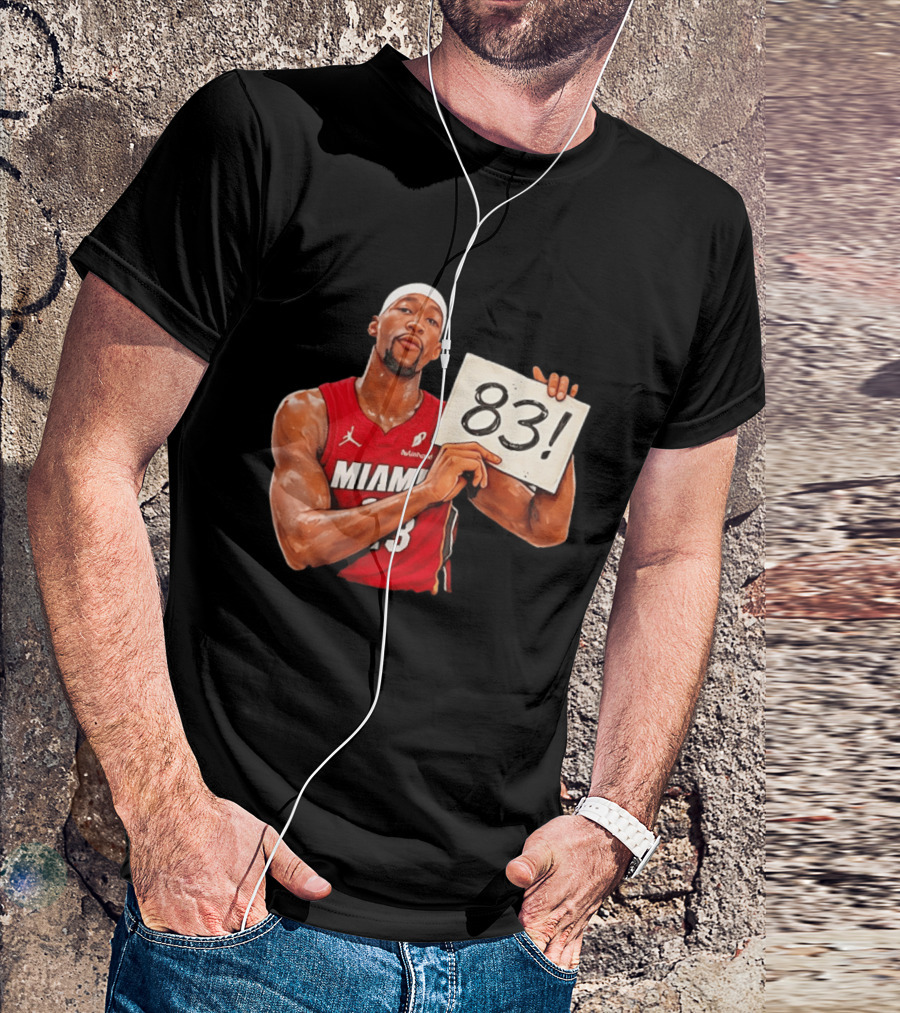 Bam Adebayo Miami Heat 83 Point Game Sign T-Shirt
