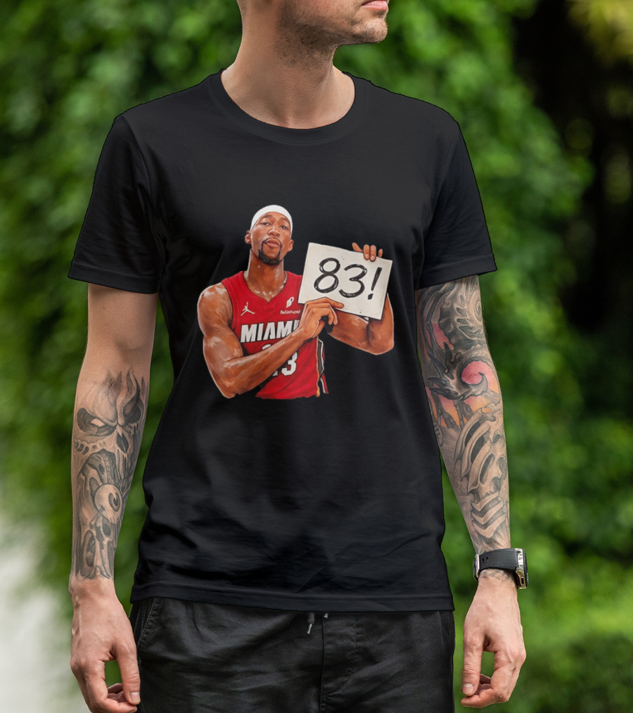 Bam Adebayo Miami Heat 83 Point Game Sign T-Shirt