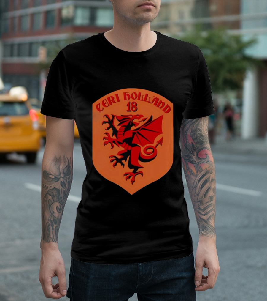 Ceri Holland 18 Red Dragon T-Shirt