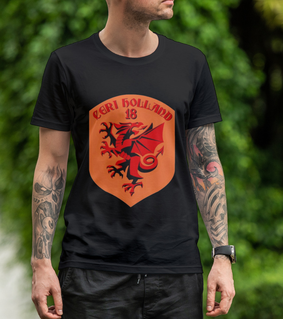 Ceri Holland 18 Red Dragon T-Shirt