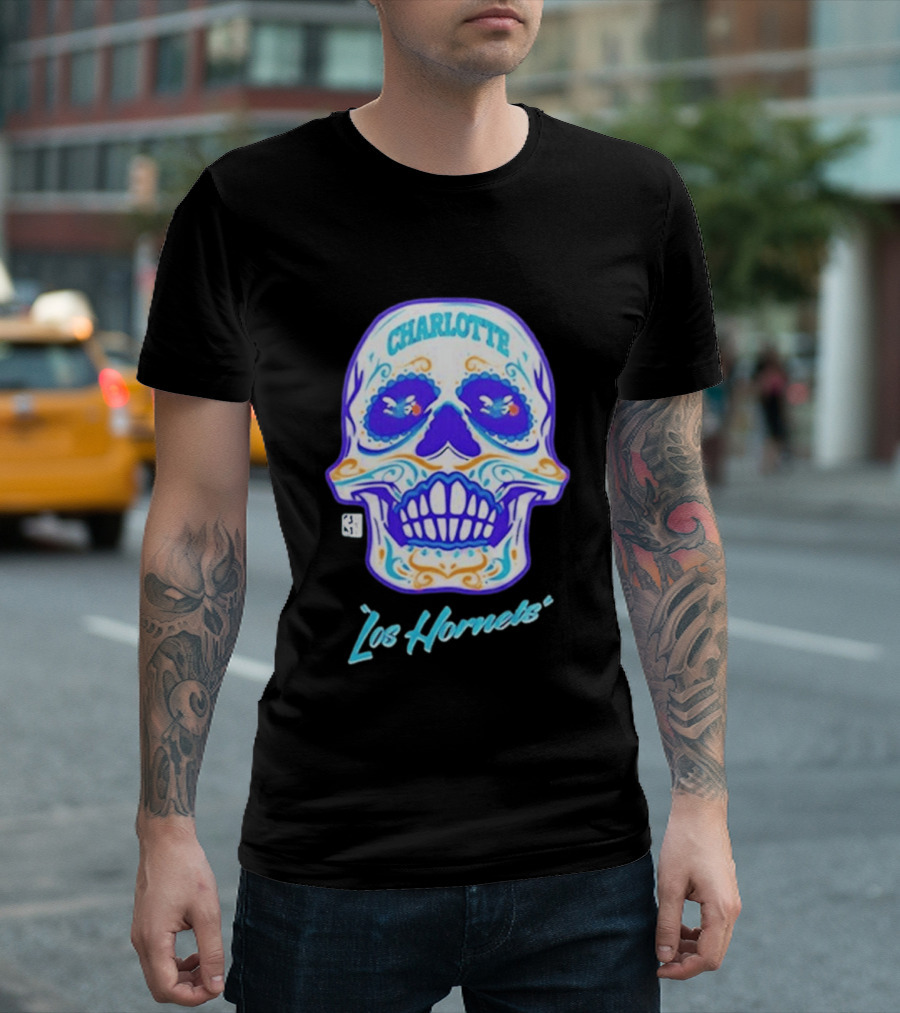 Charlotte Los Hornets Día De Los Muertos 2026 Celebration T-Shirt