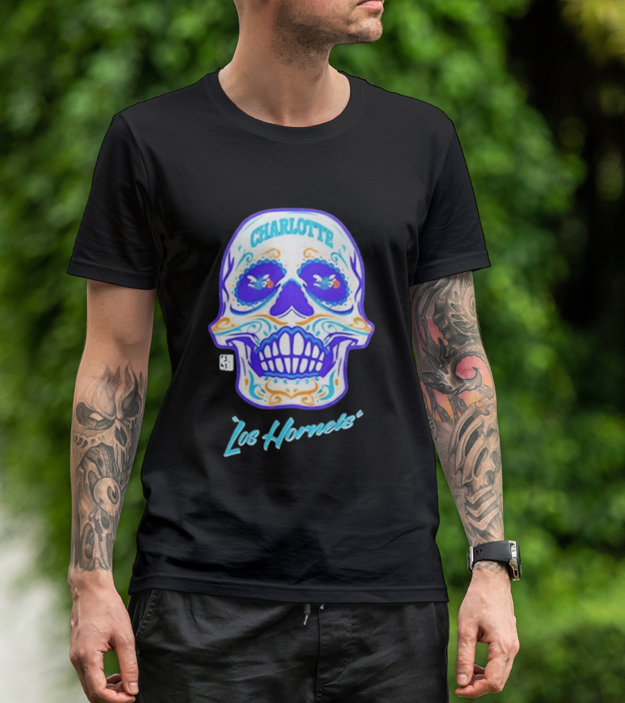 Charlotte Los Hornets Día De Los Muertos 2026 Celebration T-Shirt