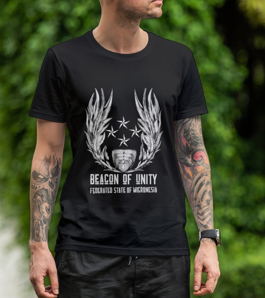 Beacon Of Unity Federated State Of Micronesia Four Stars Laurel T-Shirt