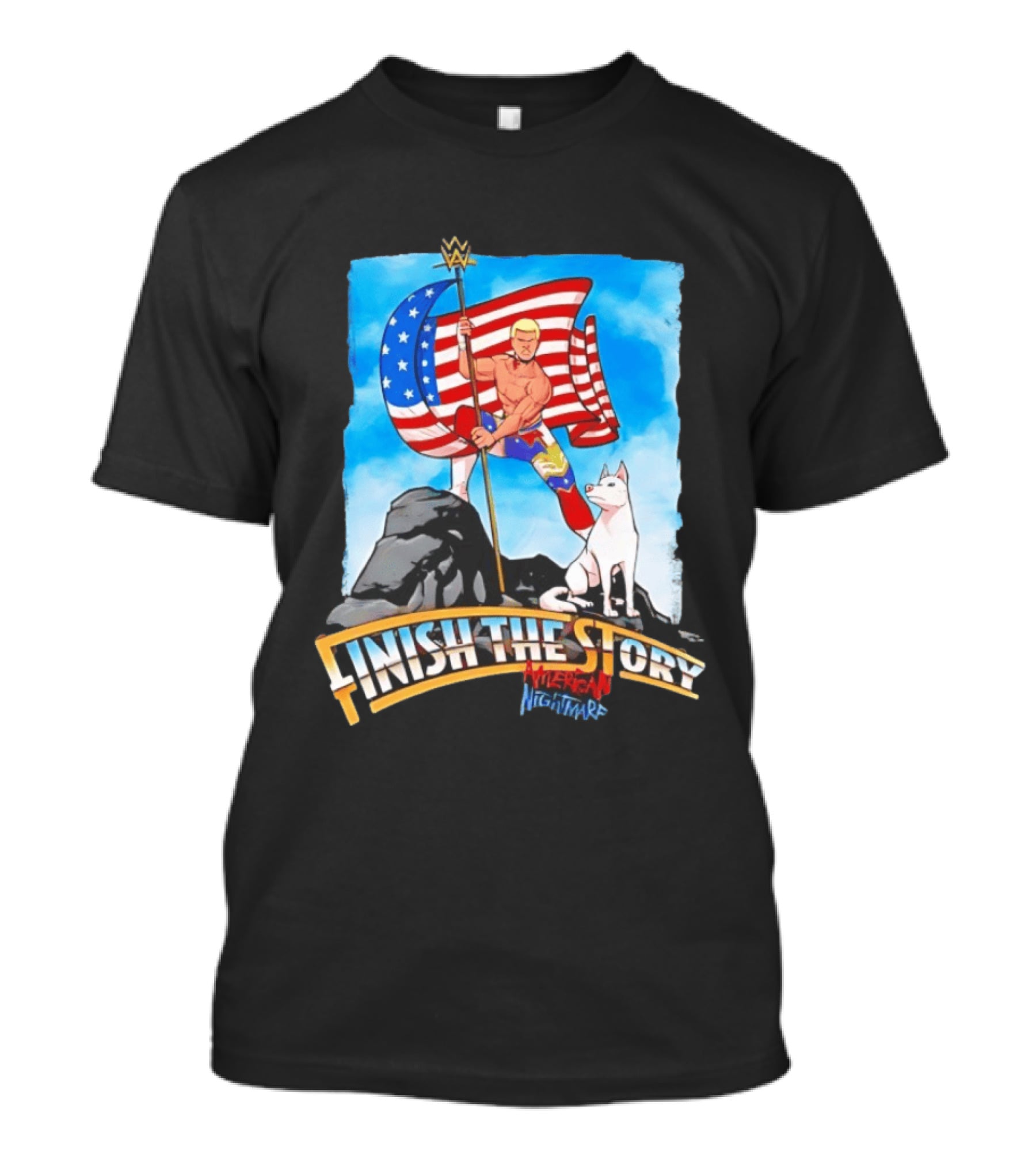 Cody Rhodes Finish The Story American Nightmare WWE Flag T-Shirt