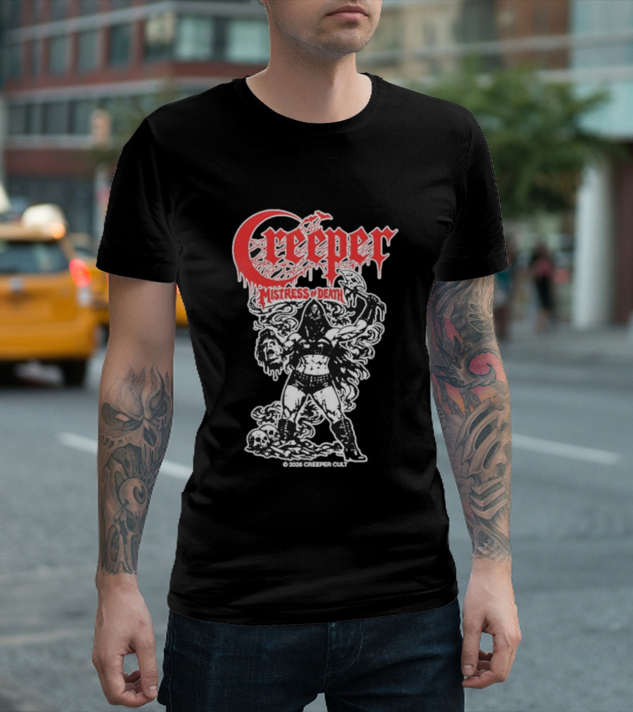 Creeper Mistress Of Death Creepercult 2023 T-Shirt