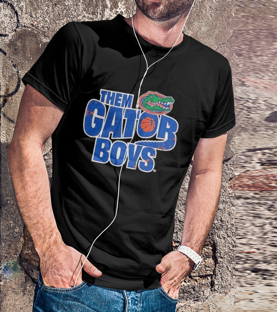 Them Gator Boys Florida Basketball Gator Logo And Ball T-Shirt