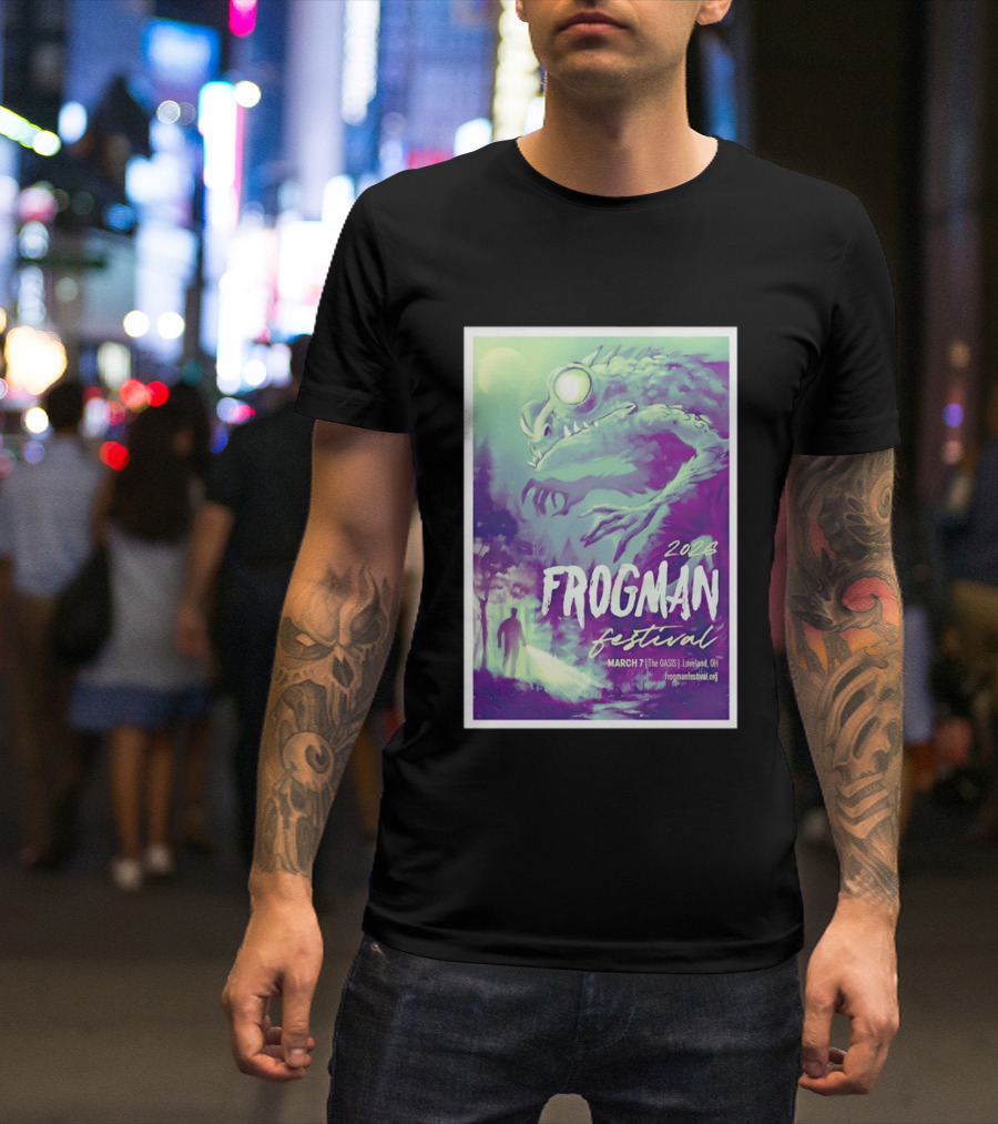 2026 Frogman Festival Loveland OH March 7 At The Oasis T-Shirt