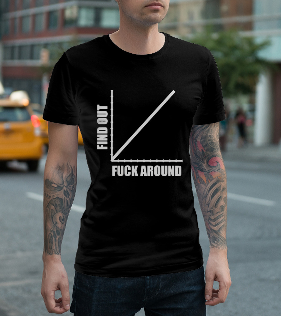 Find Out Fuck Around Graph FAFO T-Shirt