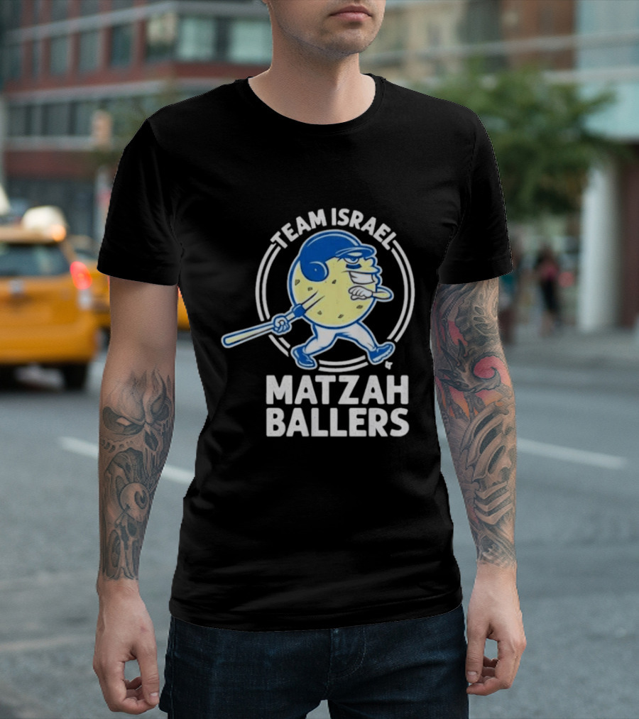 Team Israel Matzah Ballers Garrett Stubbs T-Shirt