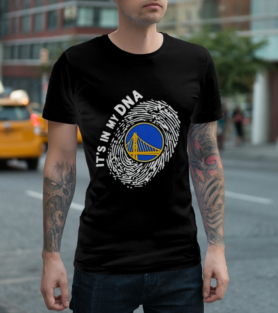 Golden State Warriors It's In My DNA Fingerprint Basketball T-Shirt