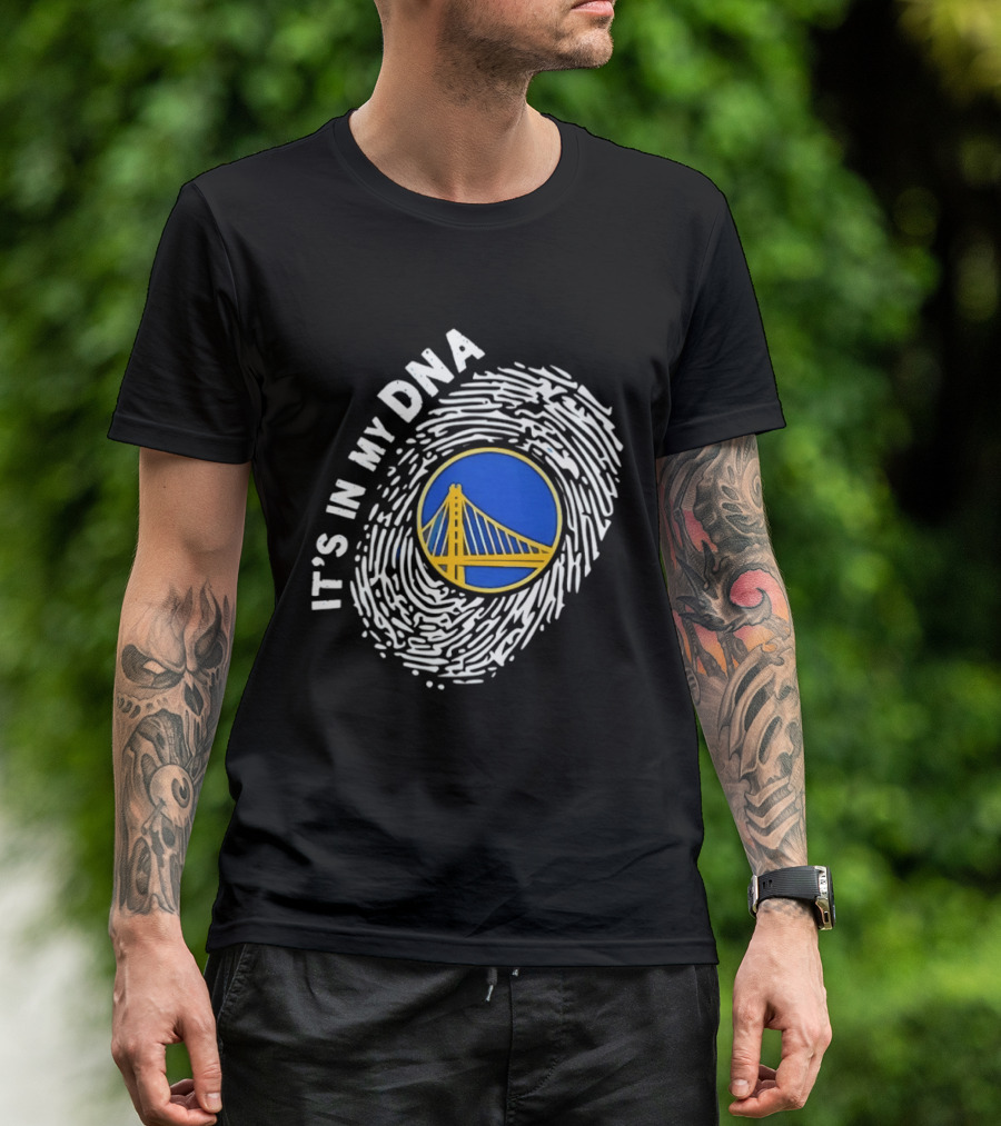 Golden State Warriors It's In My DNA Fingerprint Basketball T-Shirt