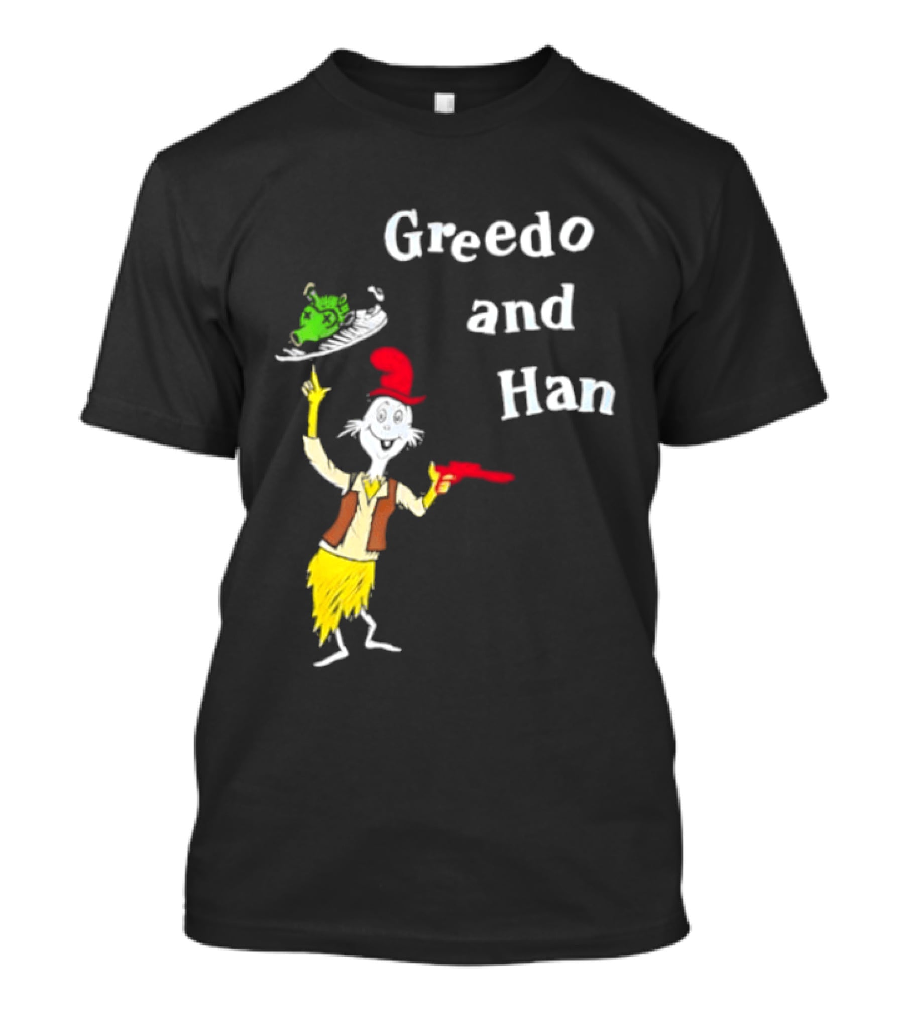 Greedo And Han Dr Seuss Blaster T-Shirt
